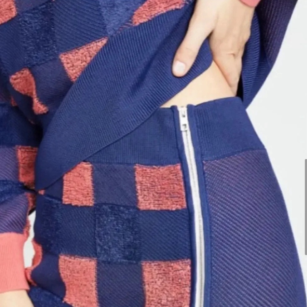 rag & bone Ridley Blue/Pink Checkered Skirt. - Picture 4 of 11